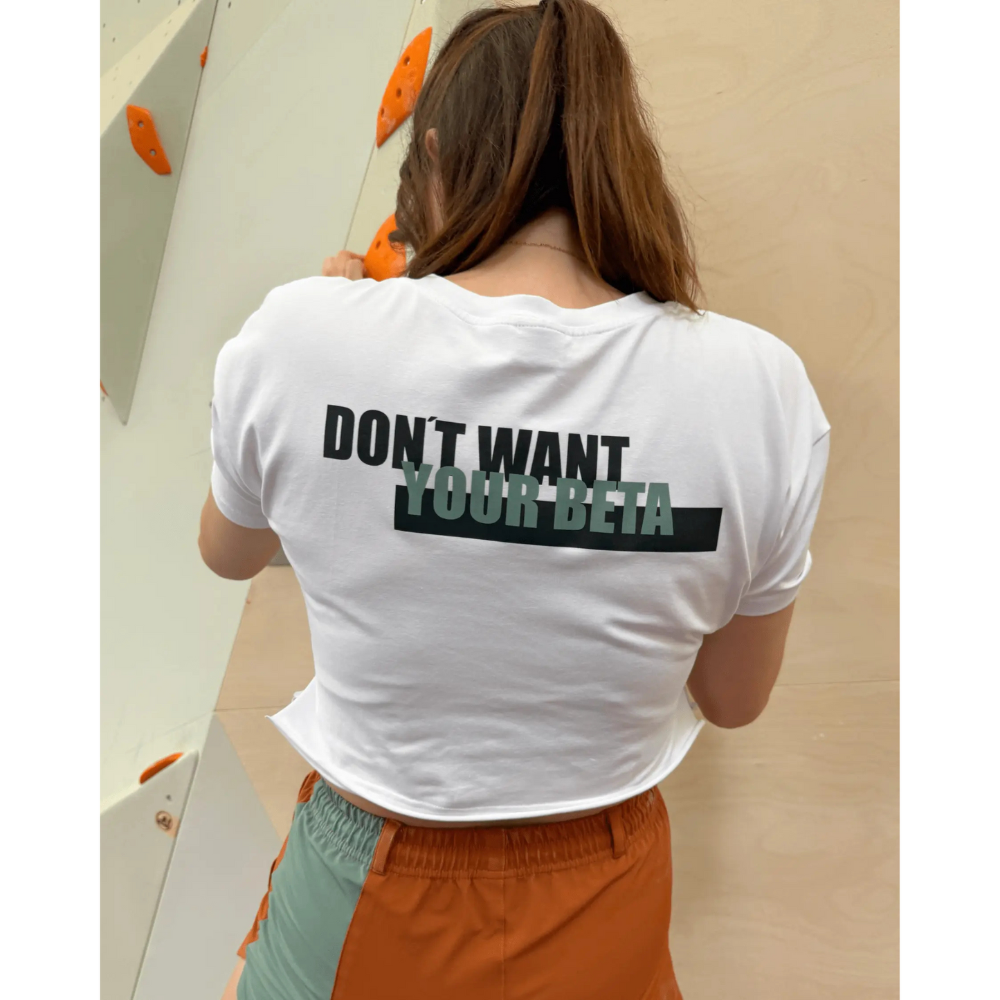 Felsenfest Crop-Top "Don´t want your Beta" für Frauen