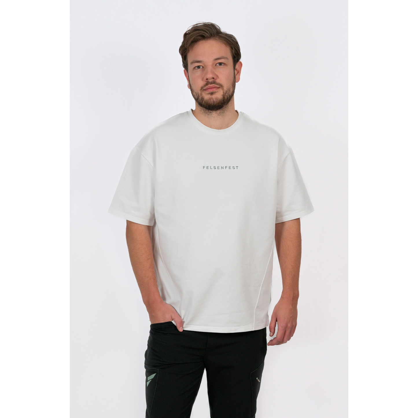 Felsenfest Oversized Boulder-Shirt Unisex Weiss