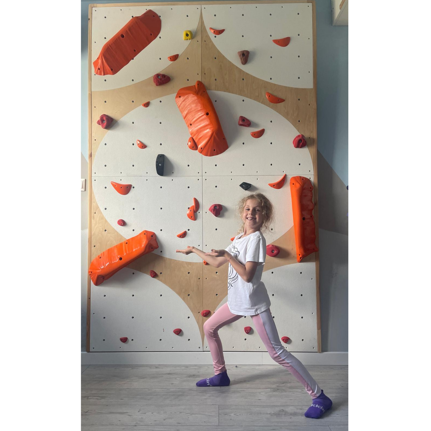 Montierte Indoor Kletterwand