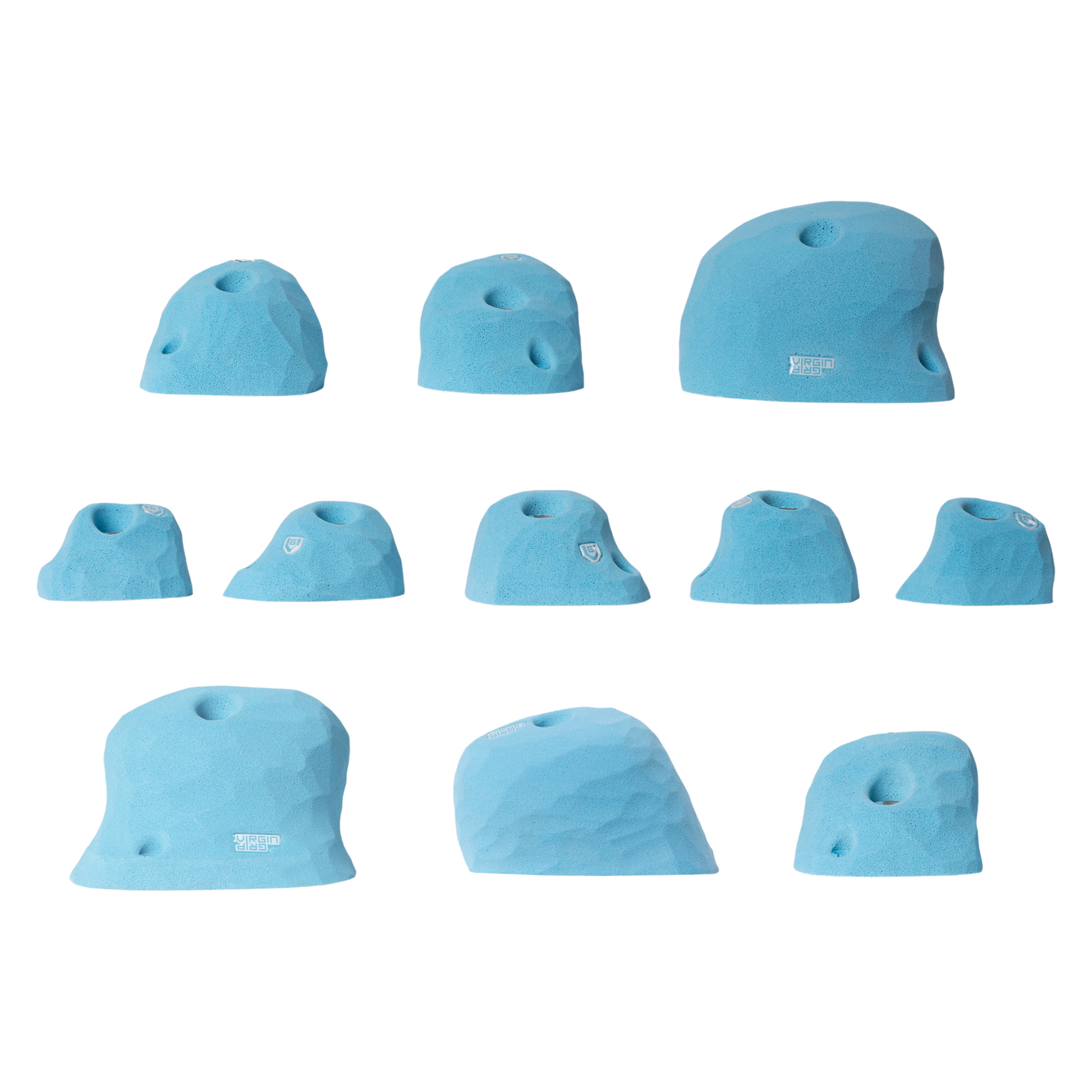 Virgin Grip Flints Smurf Hats Jugs Klettergriffe Draufsicht