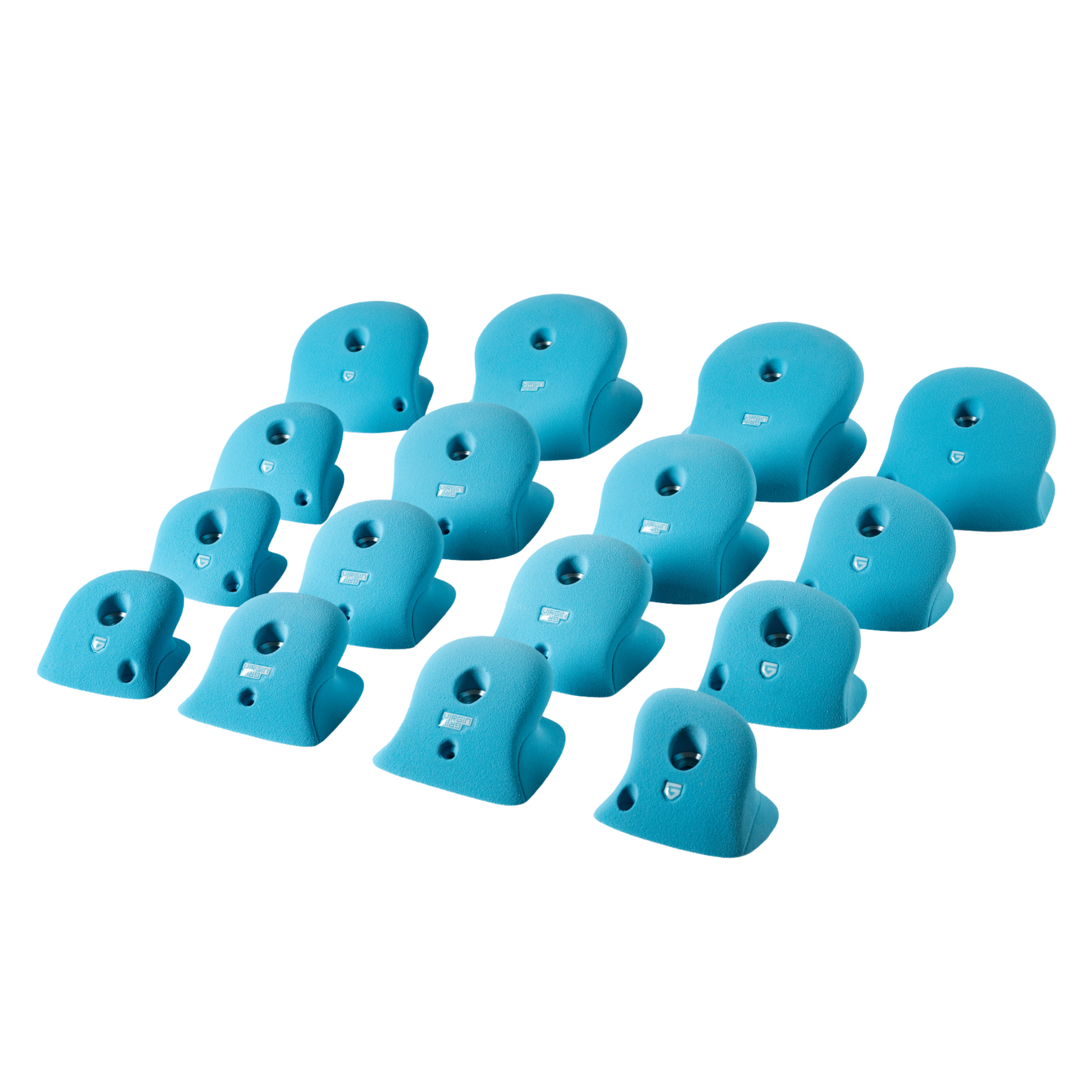 Virgin Grip Frogs Jugs Klettergriffe Draufsicht