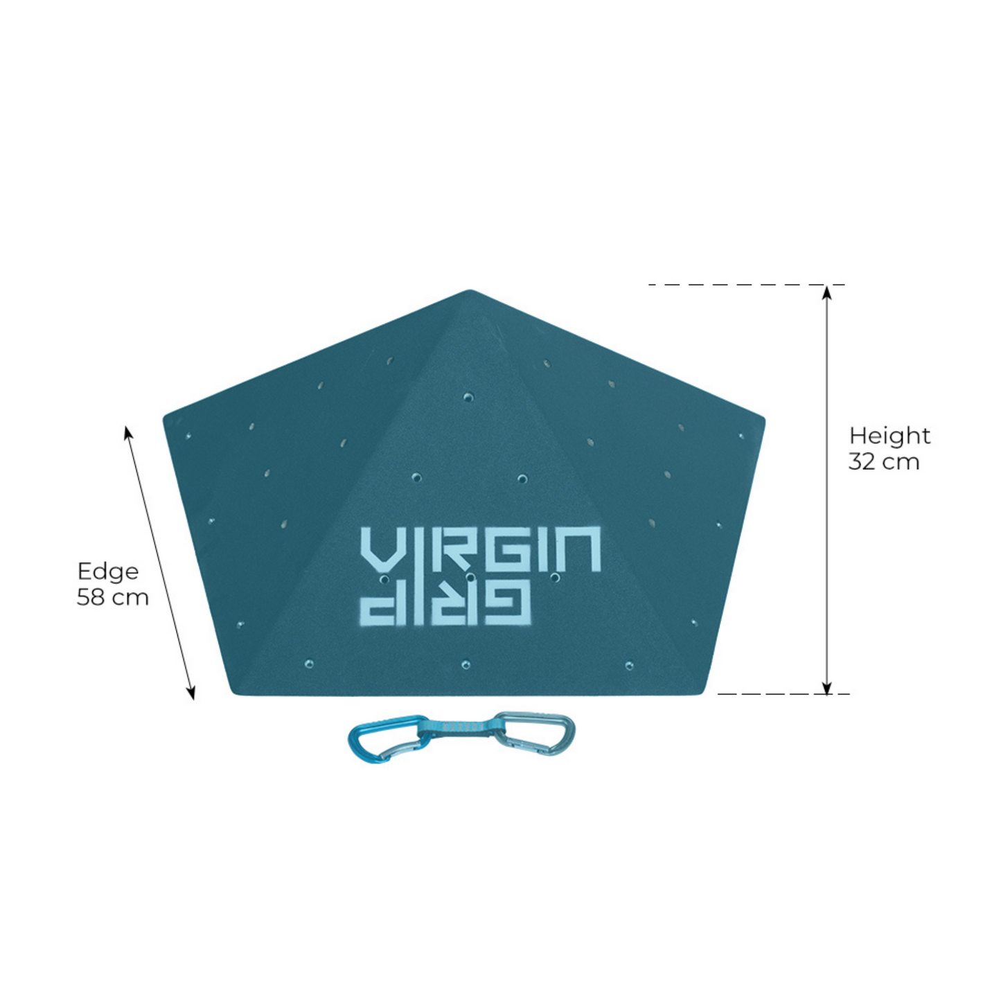Virgin Grip Holzvolumen Pentagon P2 Bemassung
