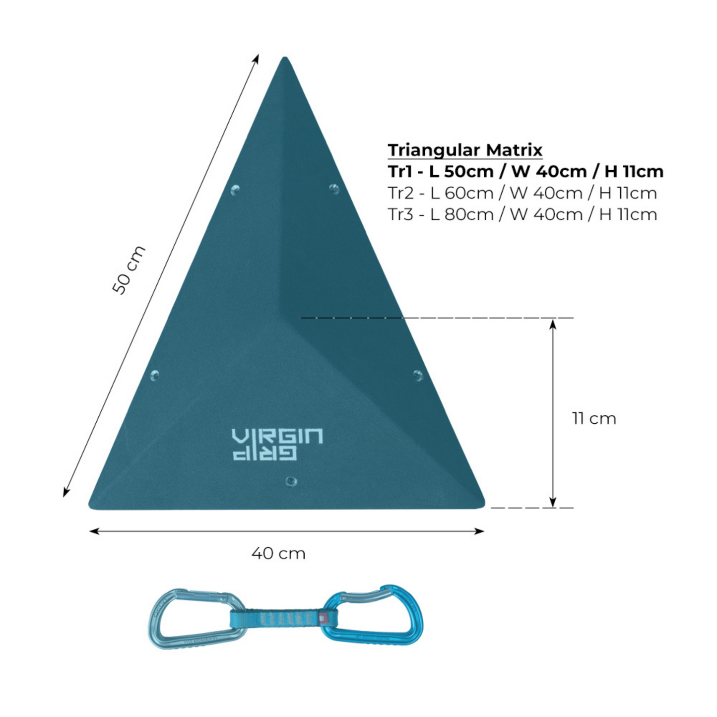 Virgin Grip Holzvolumen Triangular Matrix Abmessungen