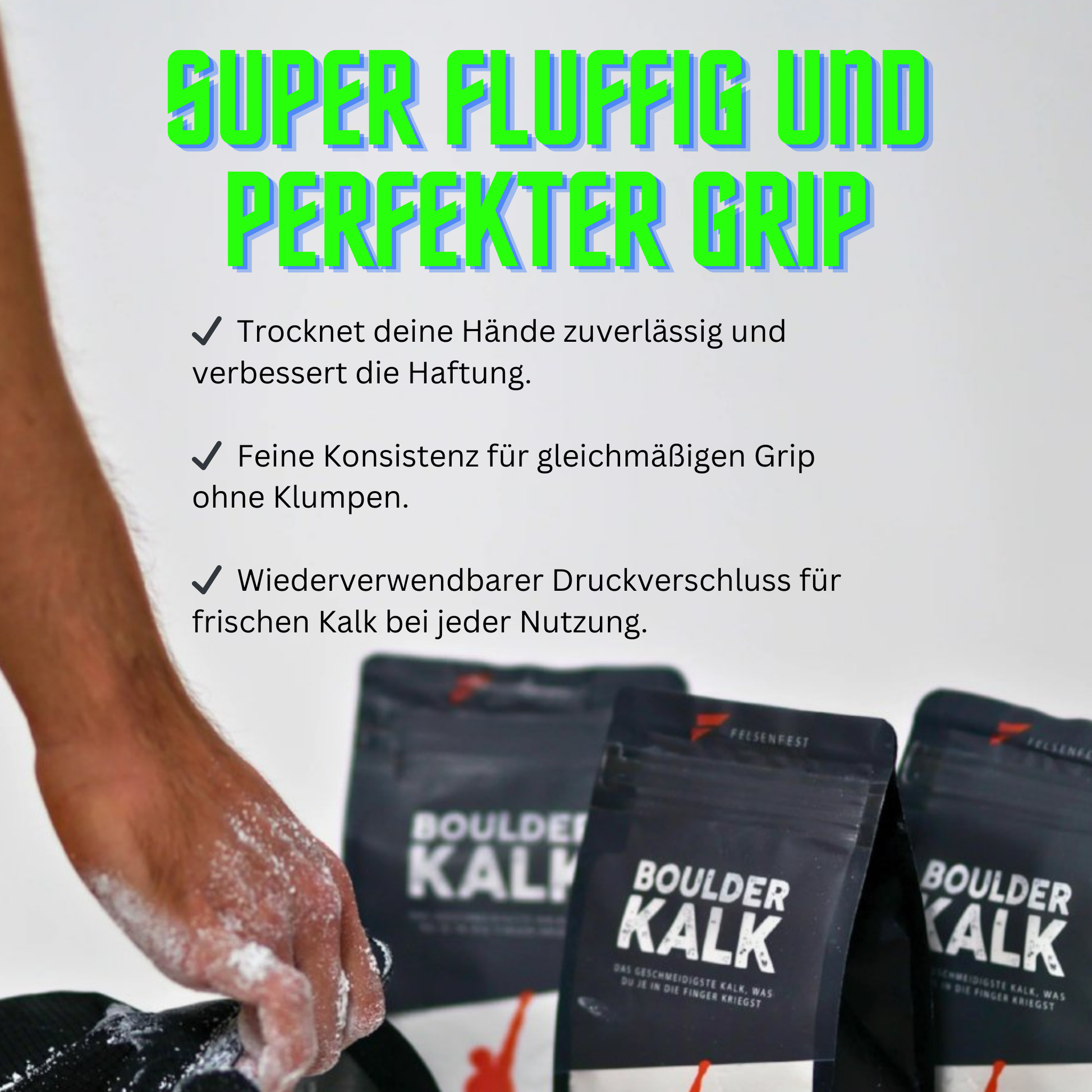 Vorteile des Felsenfest Boulderkalks